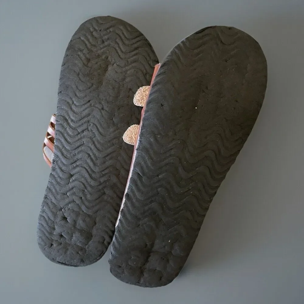 Womens BU Collection Brown Used Footbed Sandals Comfy Sz 7